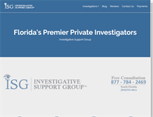 Tablet Screenshot of investigativesupportgroup.com